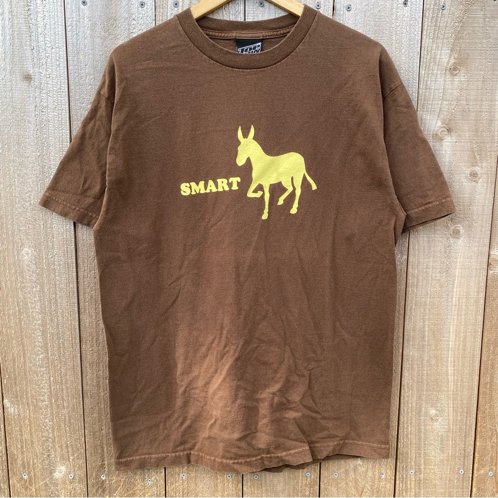 2000s Y2K Top Heavy Smart A** Shirt 90s Skater Humor tee Grunge Core Mall Goth
